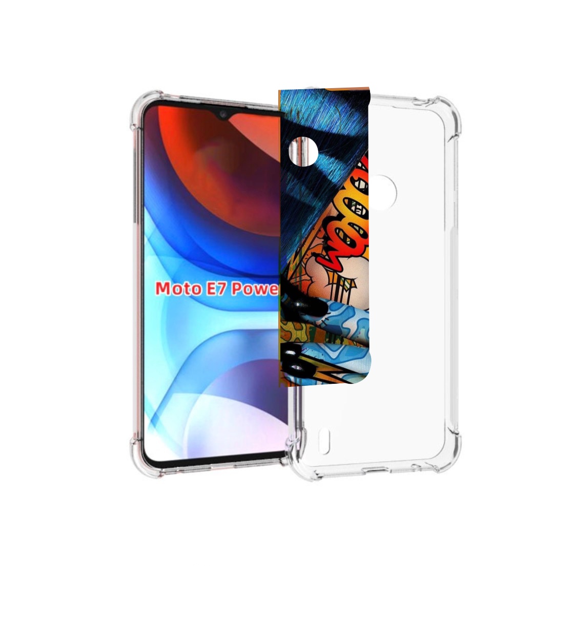 

Чехол MyPads девушка разрисованная краскам иженский для Motorola Moto E7 Power, Прозрачный, Tocco