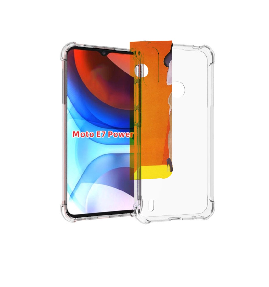 

Чехол MyPads девушка на шарах женский для Motorola Moto E7 Power, Прозрачный, Tocco