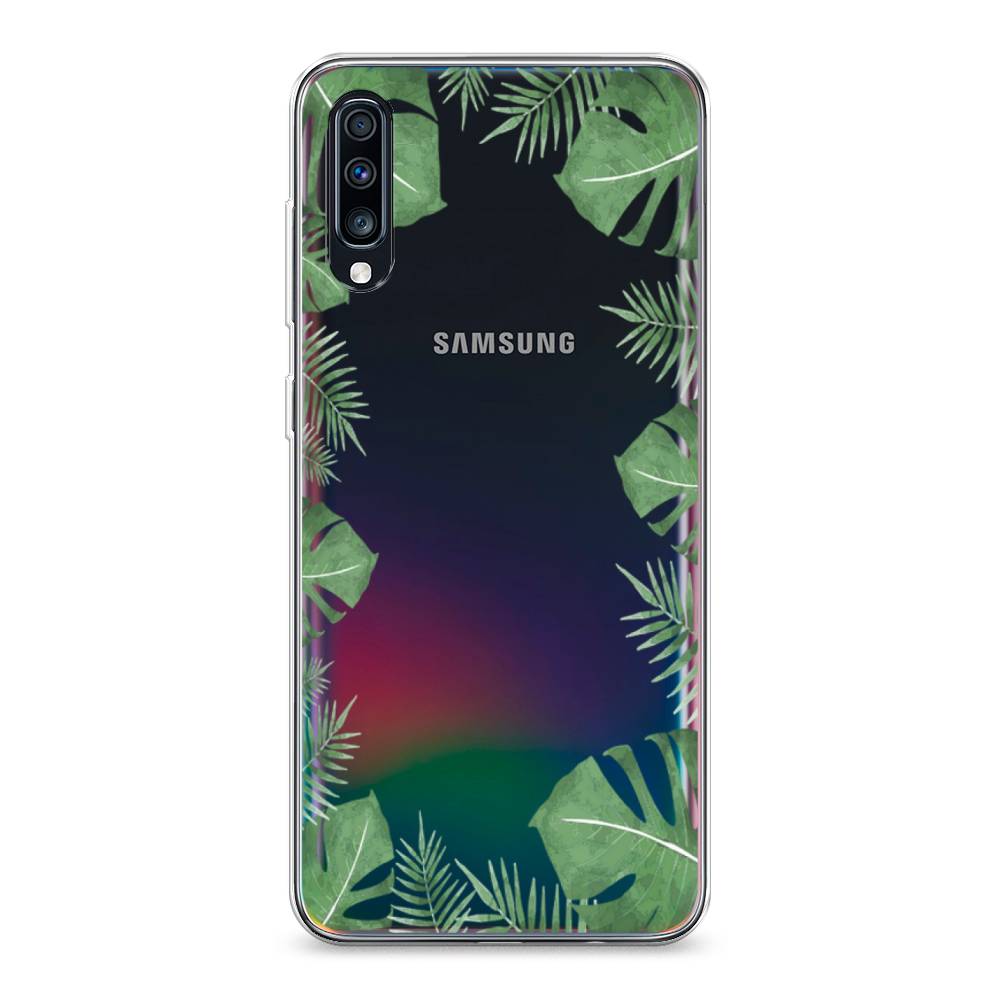 

Чехол Awog на Samsung Galaxy A70 "Листья папоротника рамка", Разноцветный, 28150-8