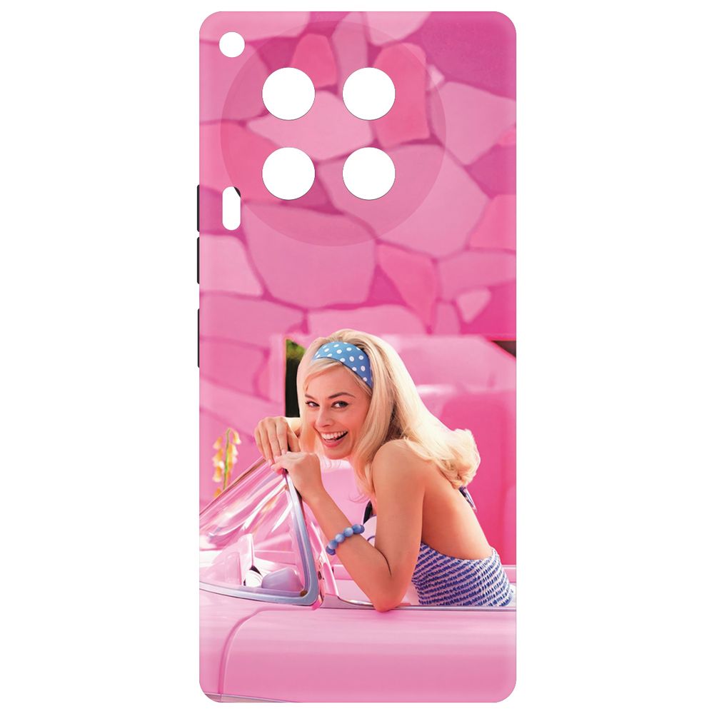 

Чехол-накладка Krutoff Soft Case Барби в розовом для TECNO Camon 30 черный