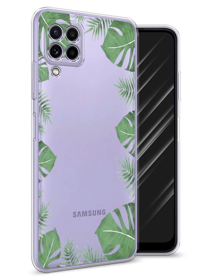 

Чехол Awog на Samsung Galaxy A22 / Самсунг A22 "Листья папоротника рамка", Разноцветный, 2103150-8