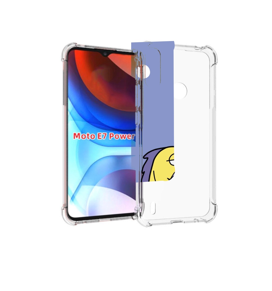 

Чехол MyPads грусная-рыба-из-спанч-боба для Motorola Moto E7 Power, Прозрачный, Tocco