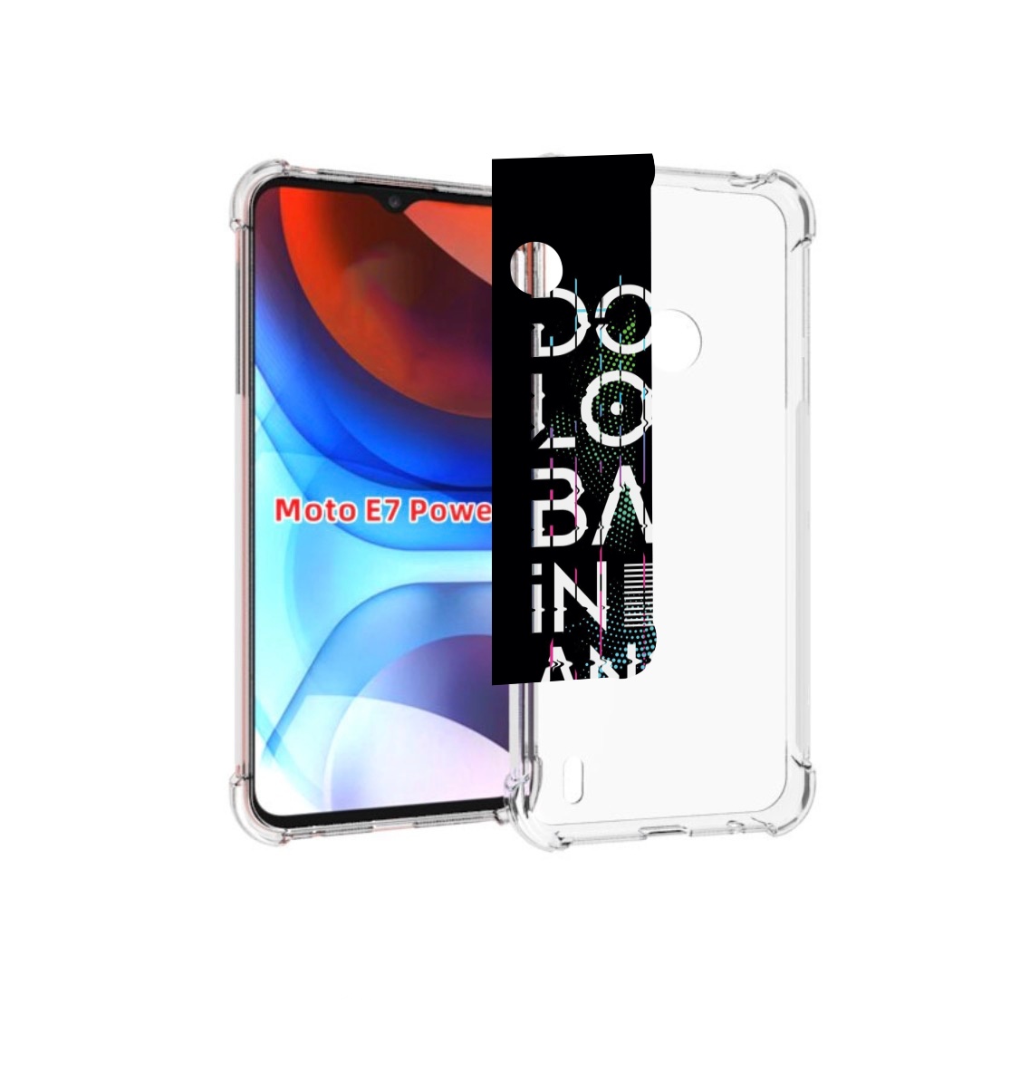 

Чехол MyPads графический-текст для Motorola Moto E7 Power, Прозрачный, Tocco