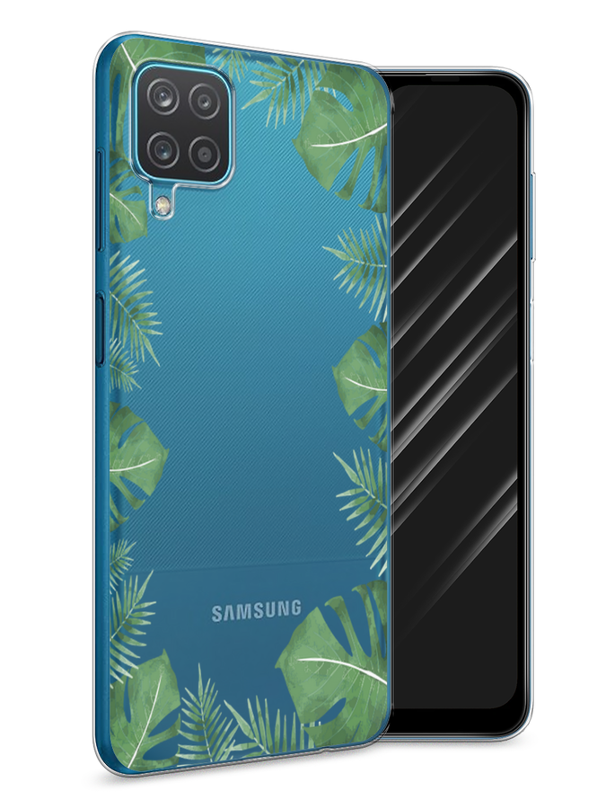 

Чехол Awog на Samsung Galaxy A12 / Самсунг A12 "Листья папоротника рамка", Разноцветный, 2101650-8