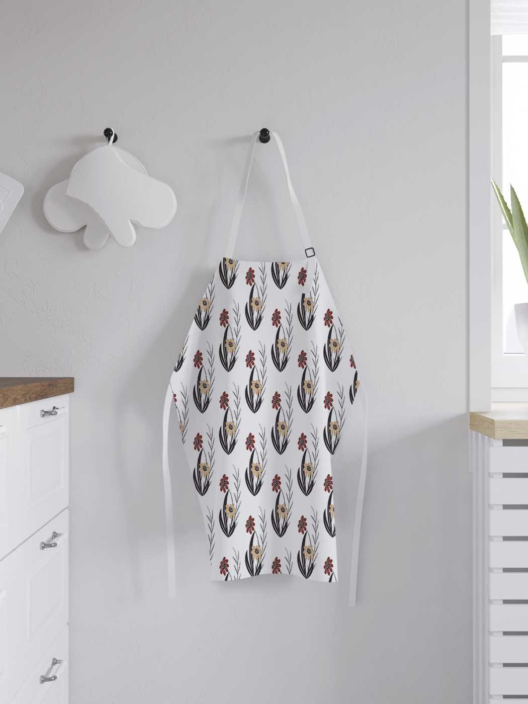 

Фартук женский для готовки JoyArty "Полевое двухцветие", универсальный размер, Оранжевый