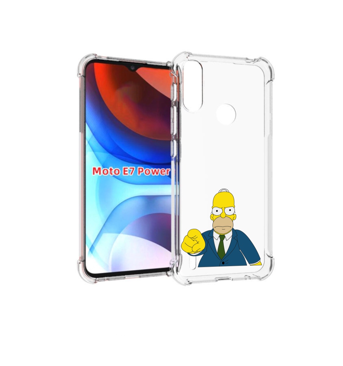 

Чехол MyPads гомер-злой для Motorola Moto E7 Power, Прозрачный, Tocco