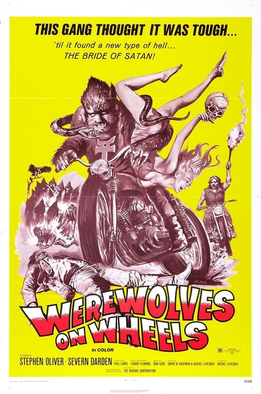 

Постер к фильму "Оборотни на колесах" (Werewolves on Wheels) A3