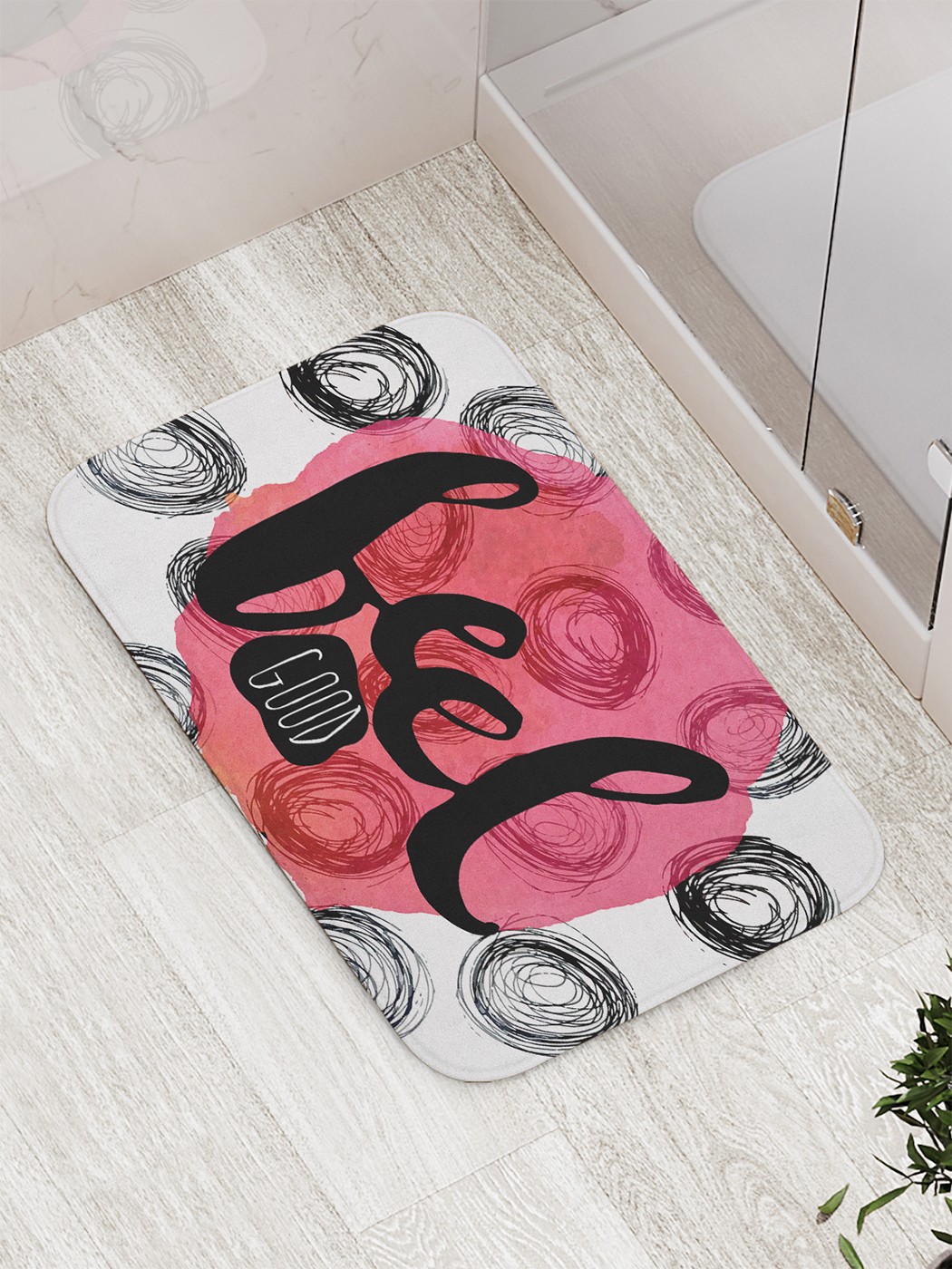 

Коврик противоскользящий для ванной, сауны, бассейна, 77х52 см bath_84446 JoyArty