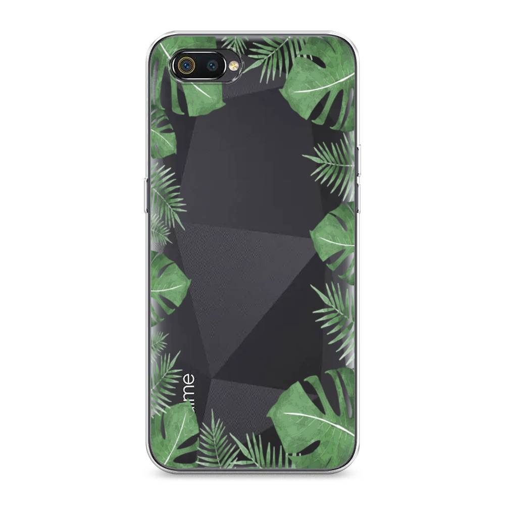 

Чехол Awog на Realme C2 "Листья папоротника рамка", Разноцветный, 251150-8