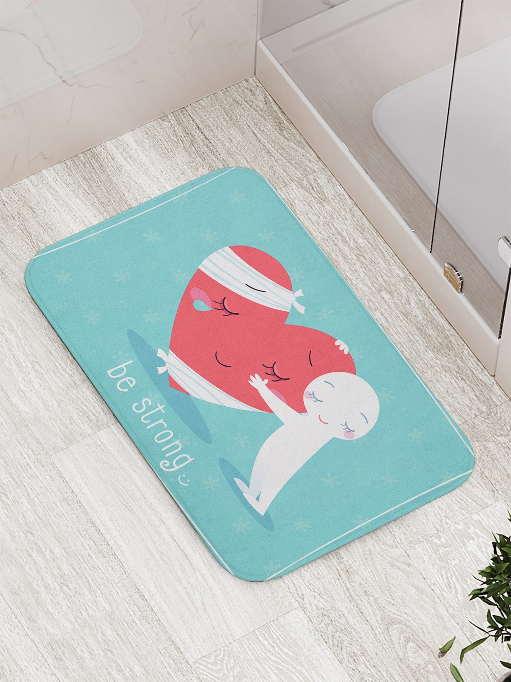 

Коврик противоскользящий для ванной, сауны, бассейна, 77х52 см bath_84440 JoyArty