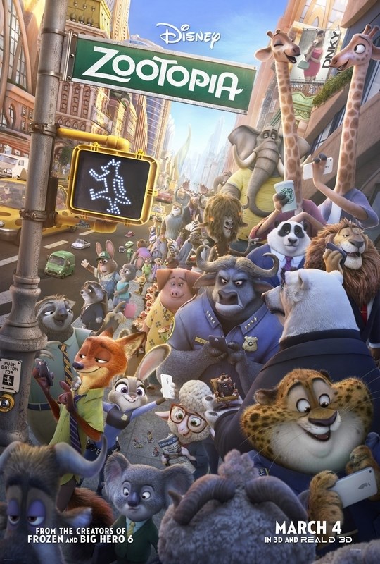 

Постер к мультфильму "Зверополис" (Zootopia) A4
