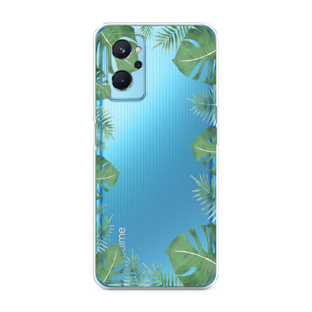 

Чехол Awog на Realme 9i/Oppo A96 4G "Листья папоротника рамка", Разноцветный, 258050-8