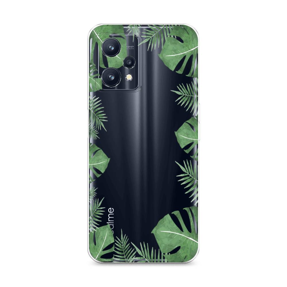 

Чехол Awog на Realme 9/9 Pro Plus "Листья папоротника рамка", Разноцветный, 258750-8