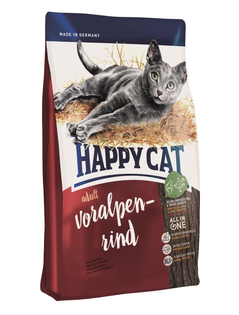 фото Сухой корм для кошек happy cat fit & well, альпийская говядина, 4кг