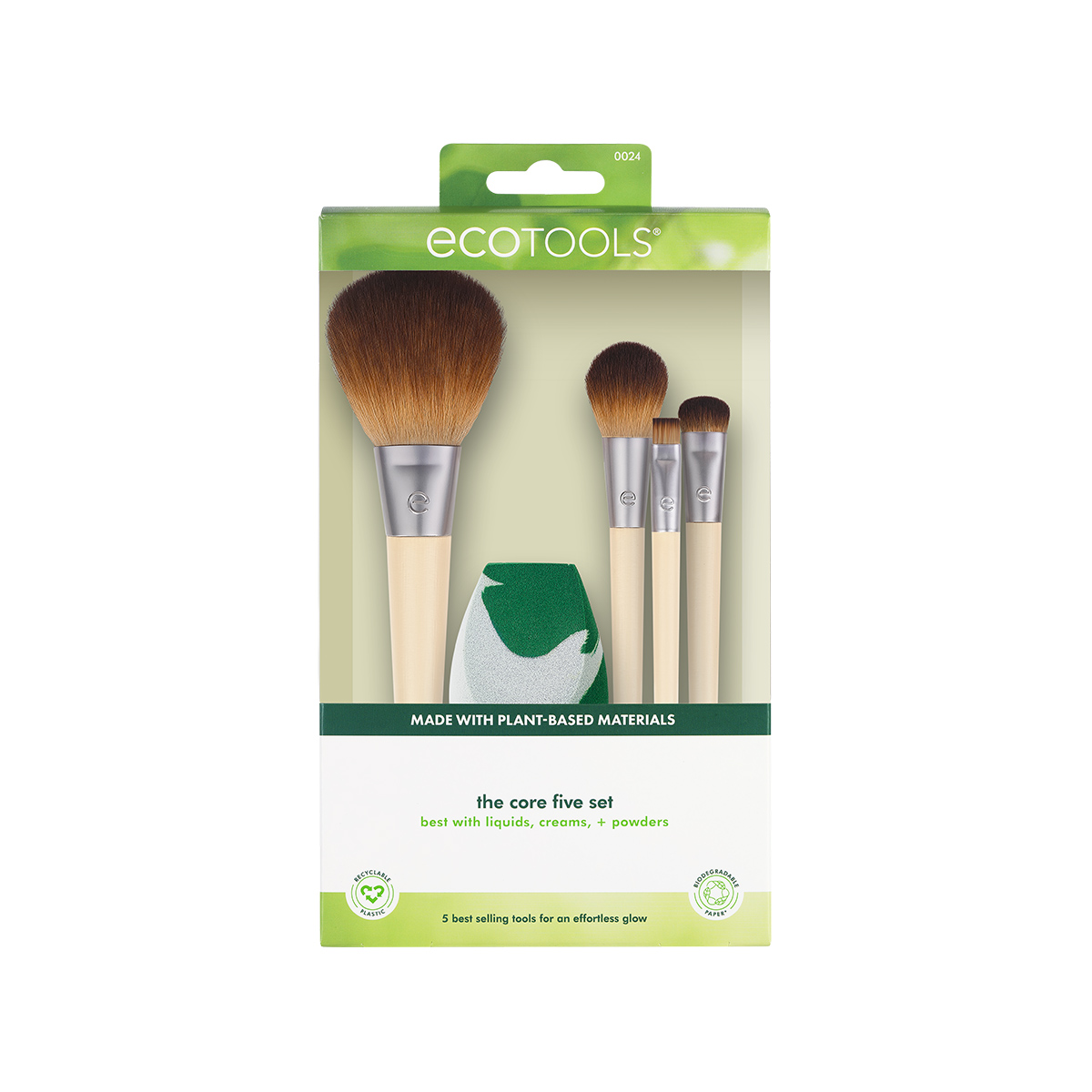 Набор EcoTools кисти и спонж для макияжа The Core Five Set