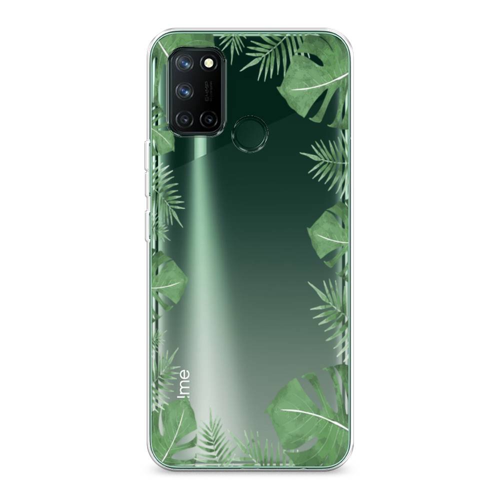 

Чехол Awog на Realme 7i "Листья папоротника рамка", Разноцветный, 253950-8
