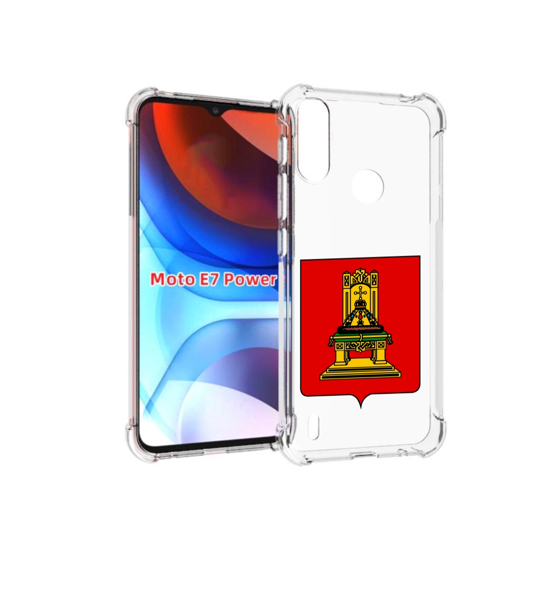 

Чехол MyPads герб-тверская-область для Motorola Moto E7 Power, Прозрачный, Tocco
