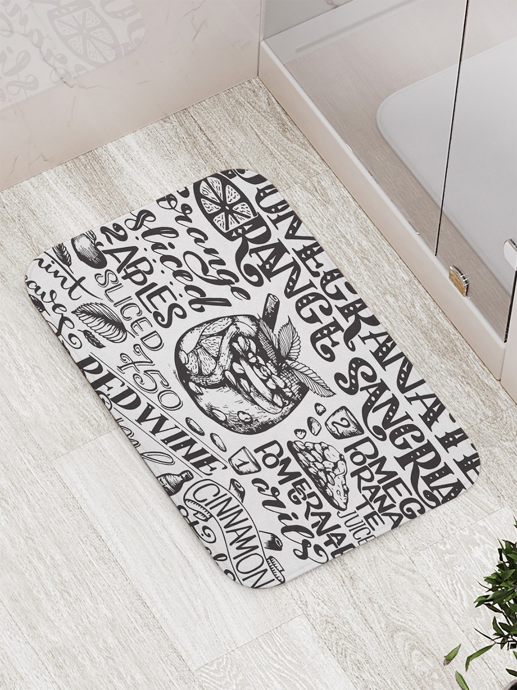 

Коврик противоскользящий для ванной, сауны, бассейна, 77х52 см bath_84323 JoyArty