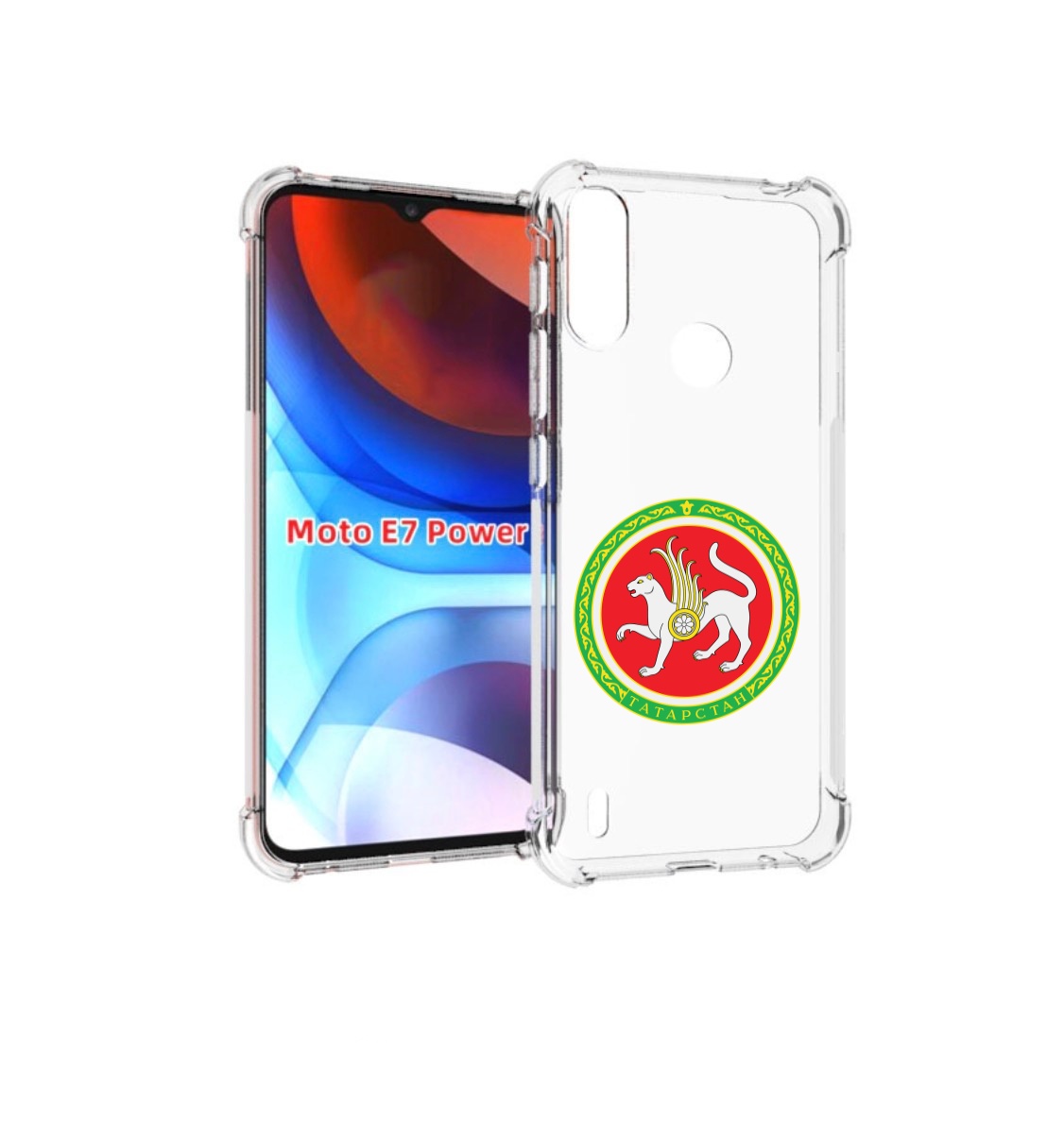 

Чехол MyPads герб-татарстан-казань для Motorola Moto E7 Power, Прозрачный, Tocco