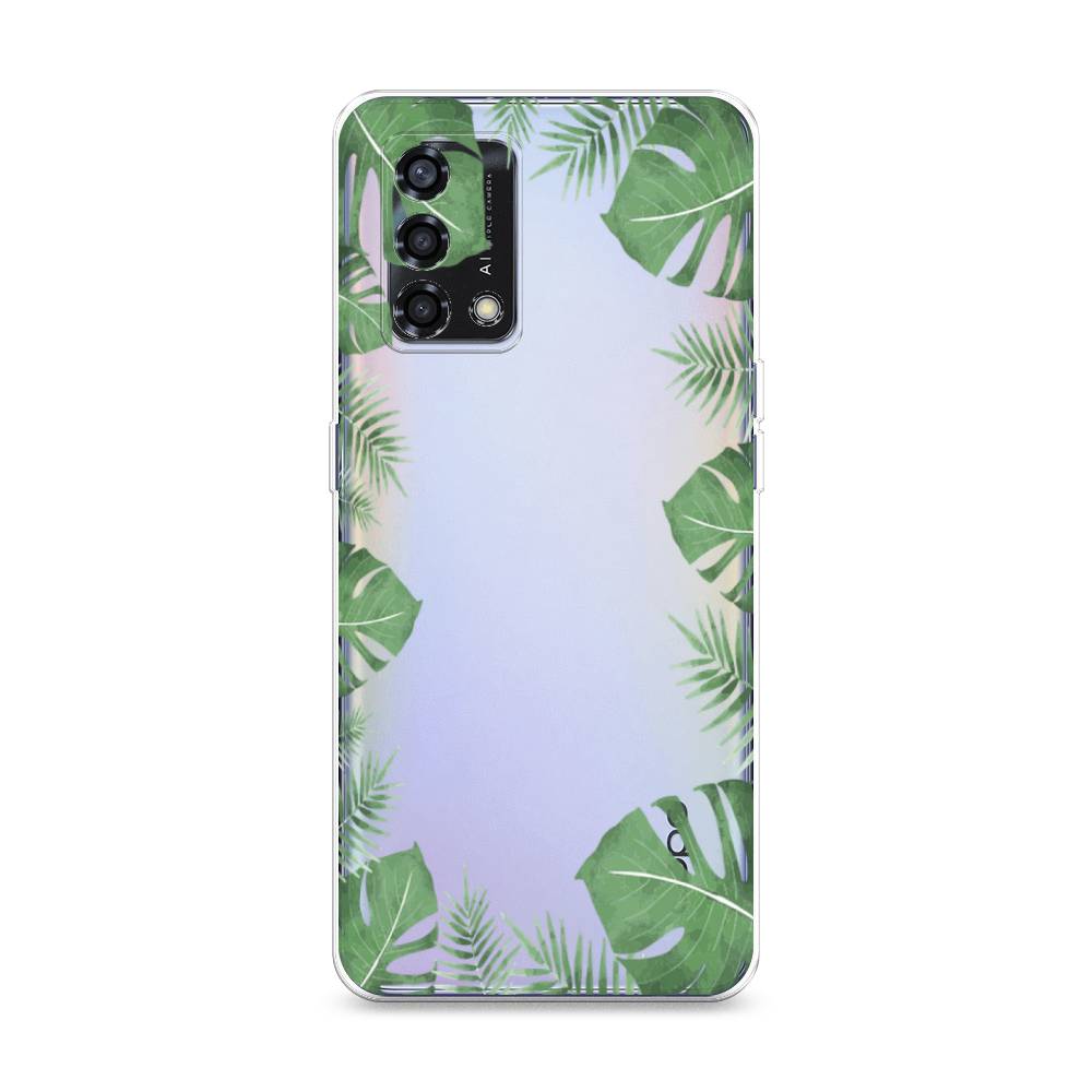 

Чехол Awog на Oppo Reno 6 Lite "Листья папоротника рамка", Разноцветный, 259550-8