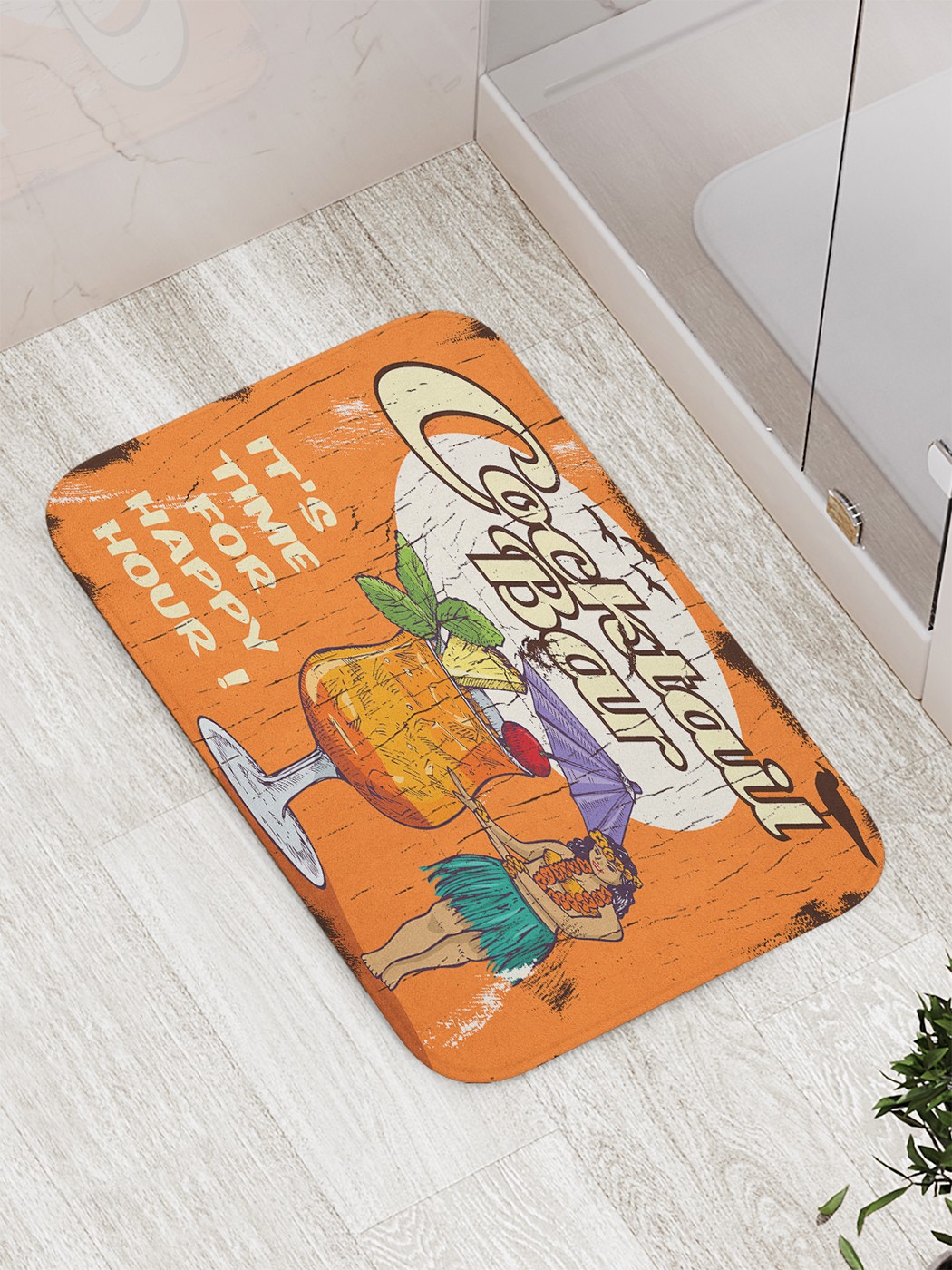 

Коврик противоскользящий для ванной, сауны, бассейна, 77х52 см bath_84312 JoyArty