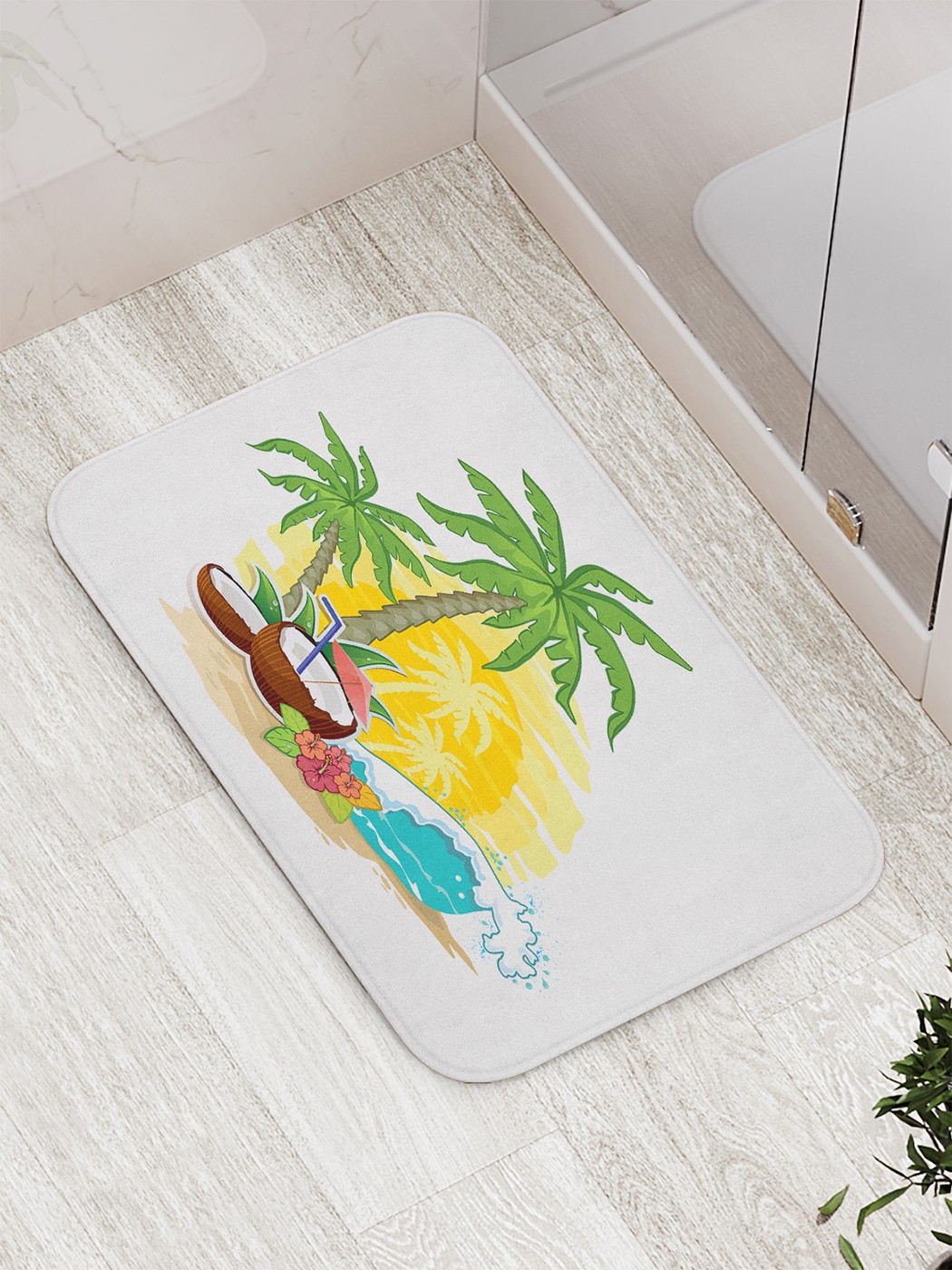 

Коврик противоскользящий для ванной, сауны, бассейна, 77х52 см bath_84300 JoyArty