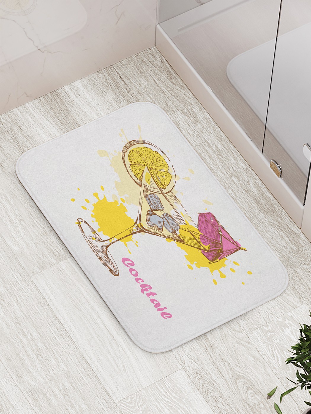 

Коврик противоскользящий для ванной, сауны, бассейна, 77х52 см bath_84299 JoyArty