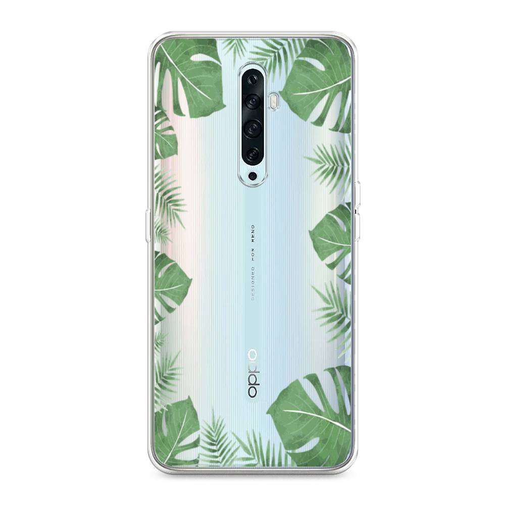 

Чехол Awog на Oppo Reno 2Z "Листья папоротника рамка", Разноцветный, 251850-8