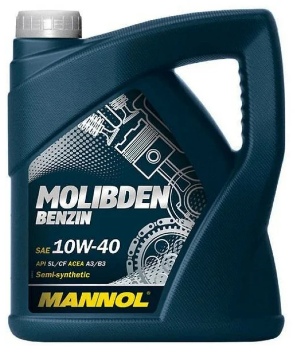 фото Масло мотор. molibden benzin 10w-40 4 л. mannol^1121 mannol арт. 1121