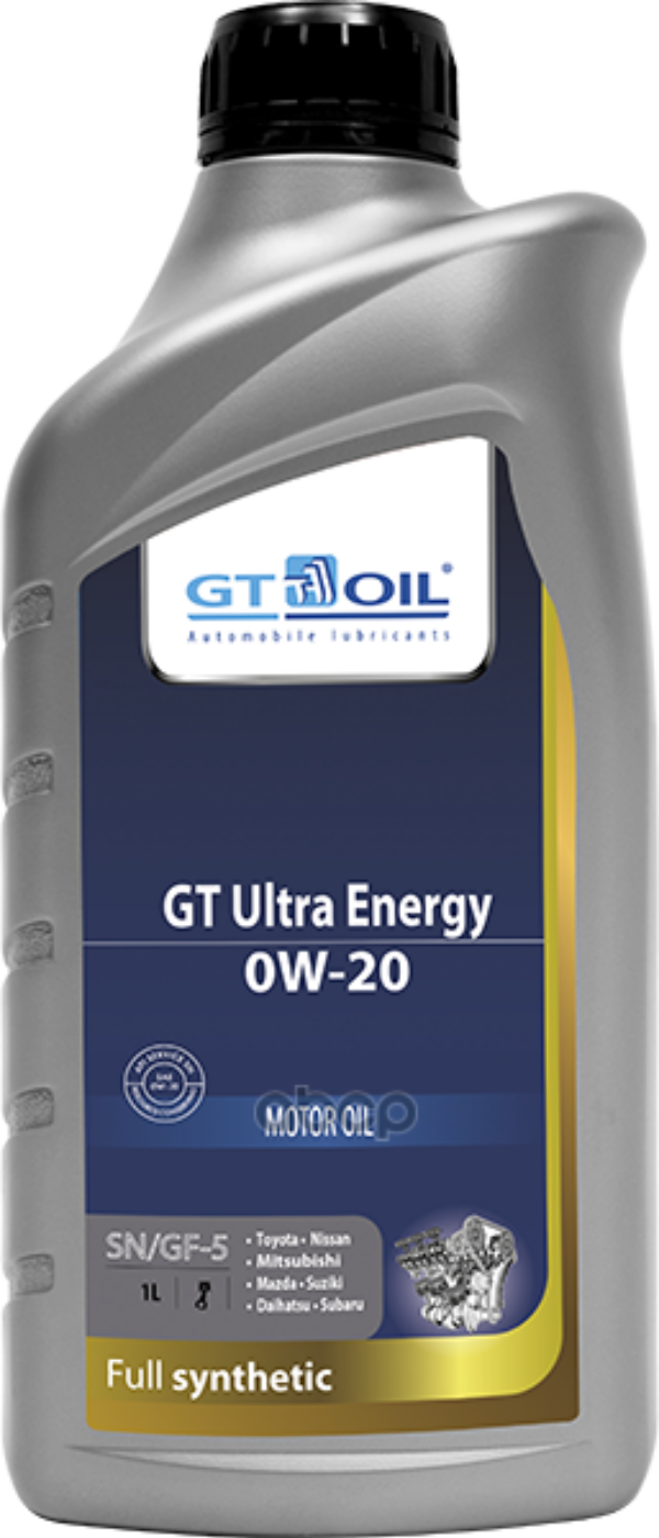 фото Масло мотор. gt ultra energy, sae 0w-20, api sn/gf-5, 1 л gt oil