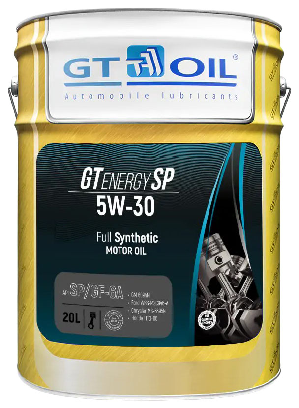 

Масло мотор. GT Energy SP, SAE 5W30, API SP, 20 л