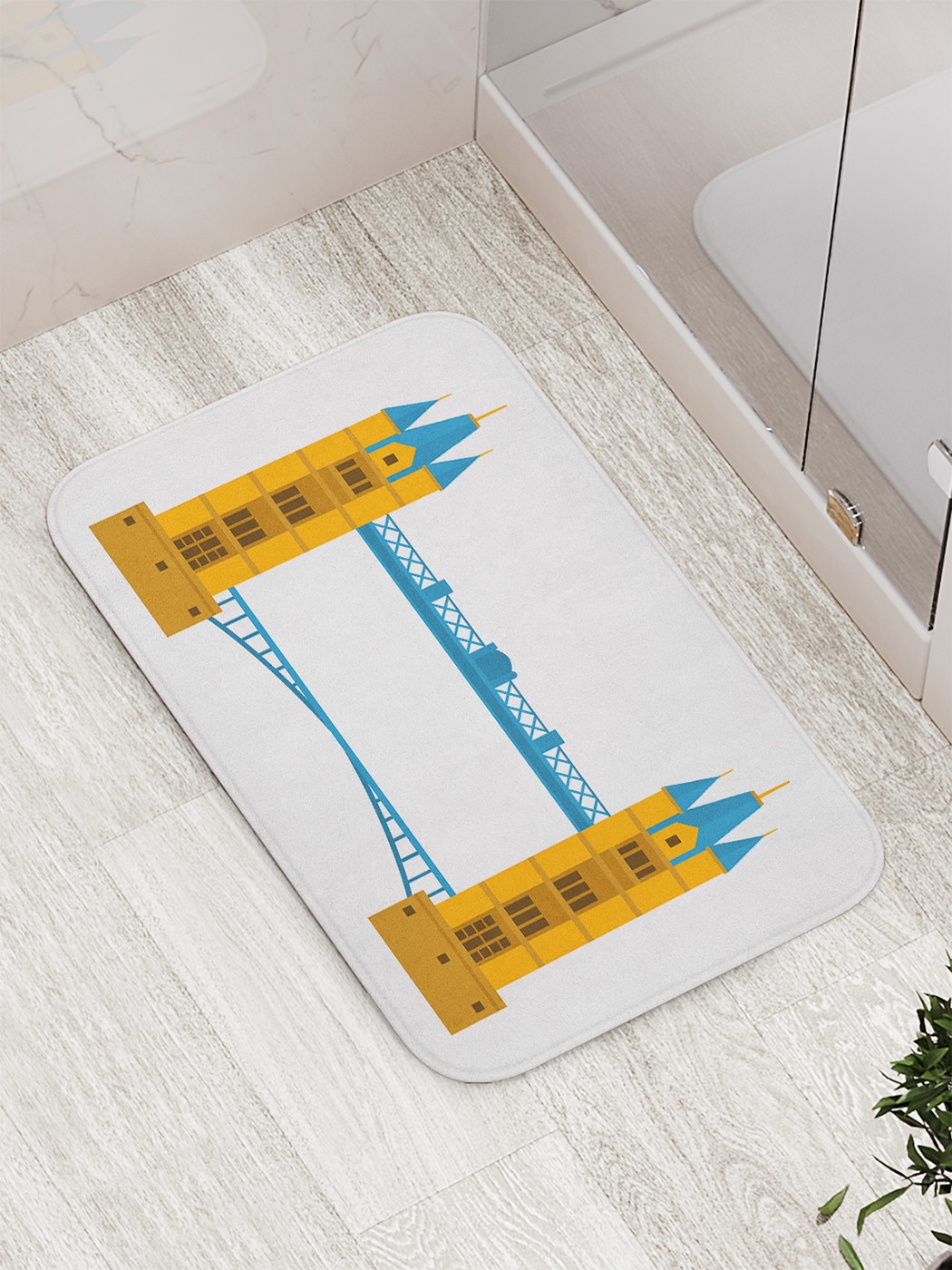 

Коврик противоскользящий для ванной, сауны, бассейна, 77х52 см bath_84208 JoyArty