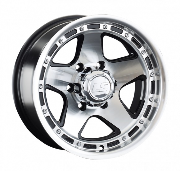 

Колесный диск LS 870 (BKF) 8xR15 ET-10 6*139.7 D106.1, Черный;серебристый