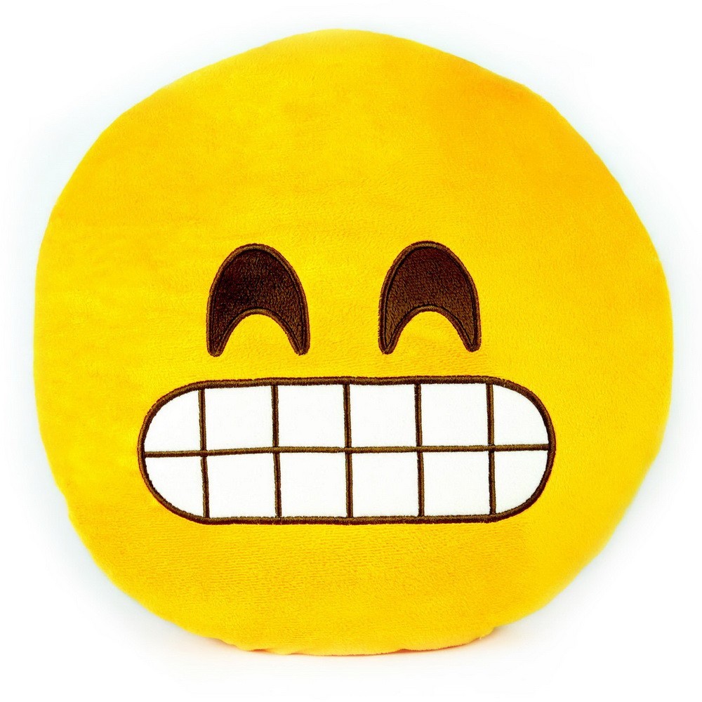 фото Подушка emoji (эмоджи), оскал nobrand