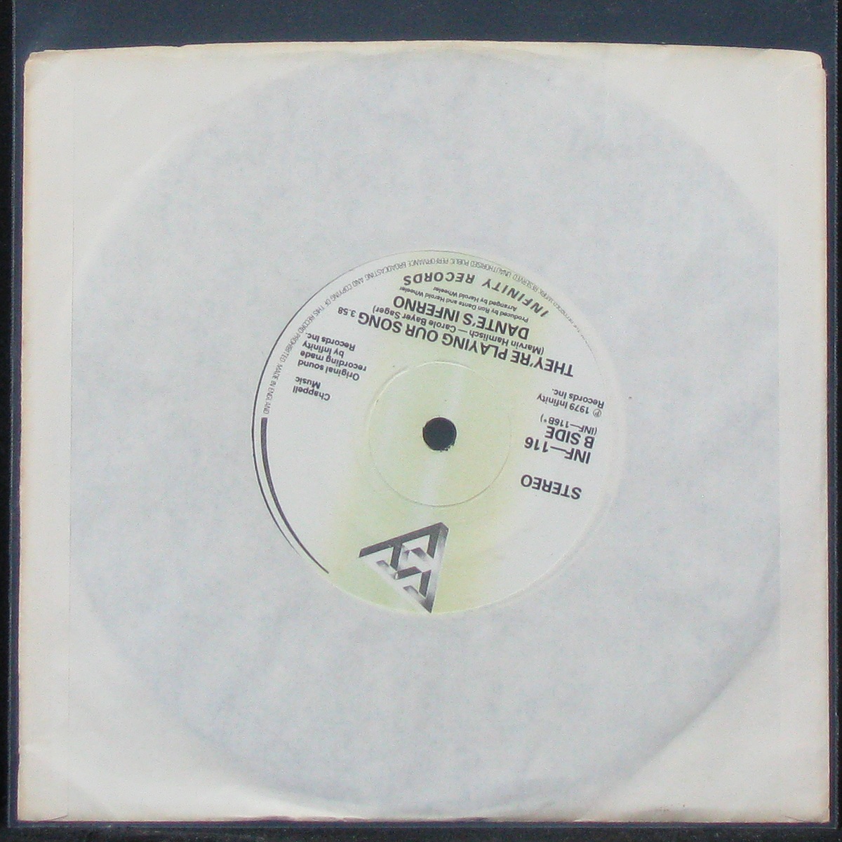 

LP Dante's Inferno - Could It Be Magic / They're Playing Our Song (single)