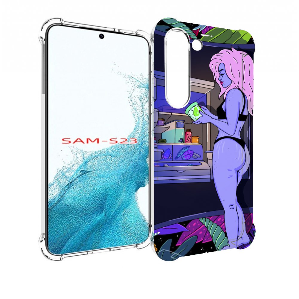 

Чехол MyPads девушка любит покушать женский для Samsung Galaxy S23, Прозрачный, Tocco