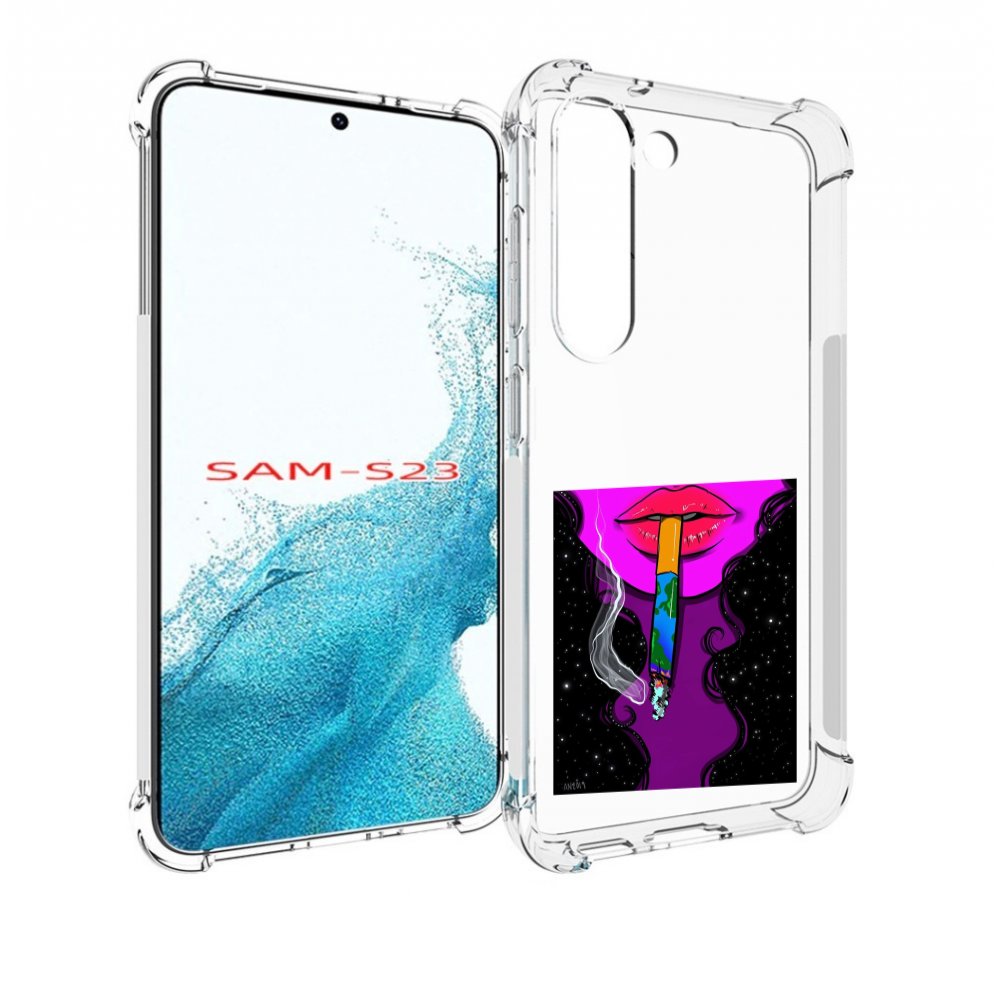 

Чехол MyPads девушка курит землю женский для Samsung Galaxy S23, Прозрачный, Tocco
