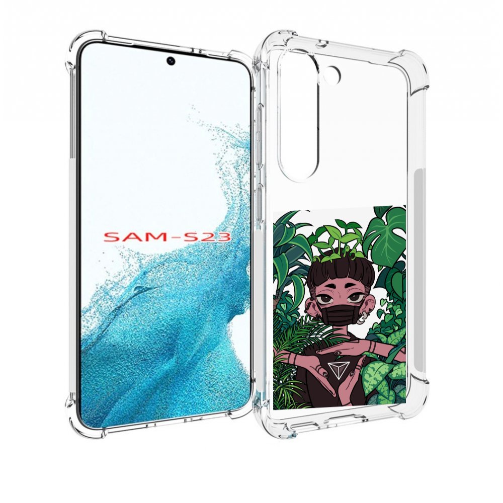 

Чехол MyPads девушка в природе женский для Samsung Galaxy S23, Прозрачный, Tocco