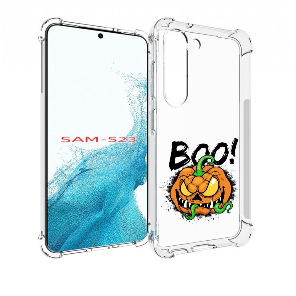 

Чехол MyPads Хэллоуин бу для Samsung Galaxy S23, Прозрачный, Tocco