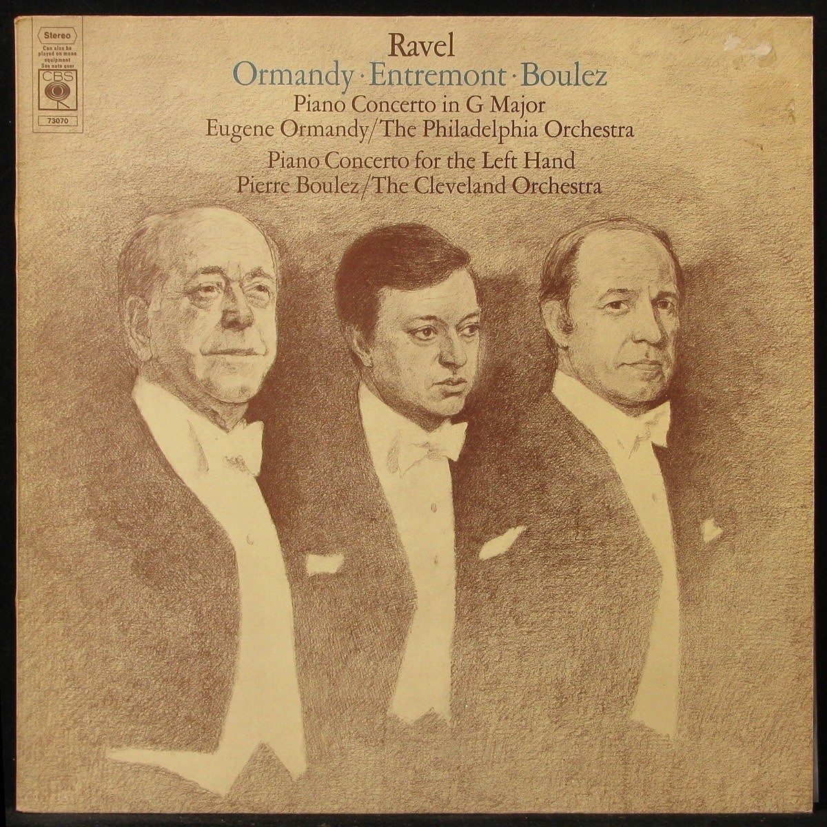 

LP Ormandy / Entremont / Boulez - Ravel: Piano Concertos CBS (299699)