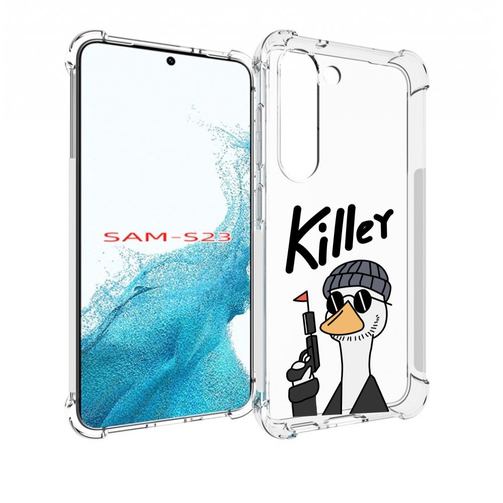 

Чехол MyPads гусь-с-пистолет для Samsung Galaxy S23, Прозрачный, Tocco