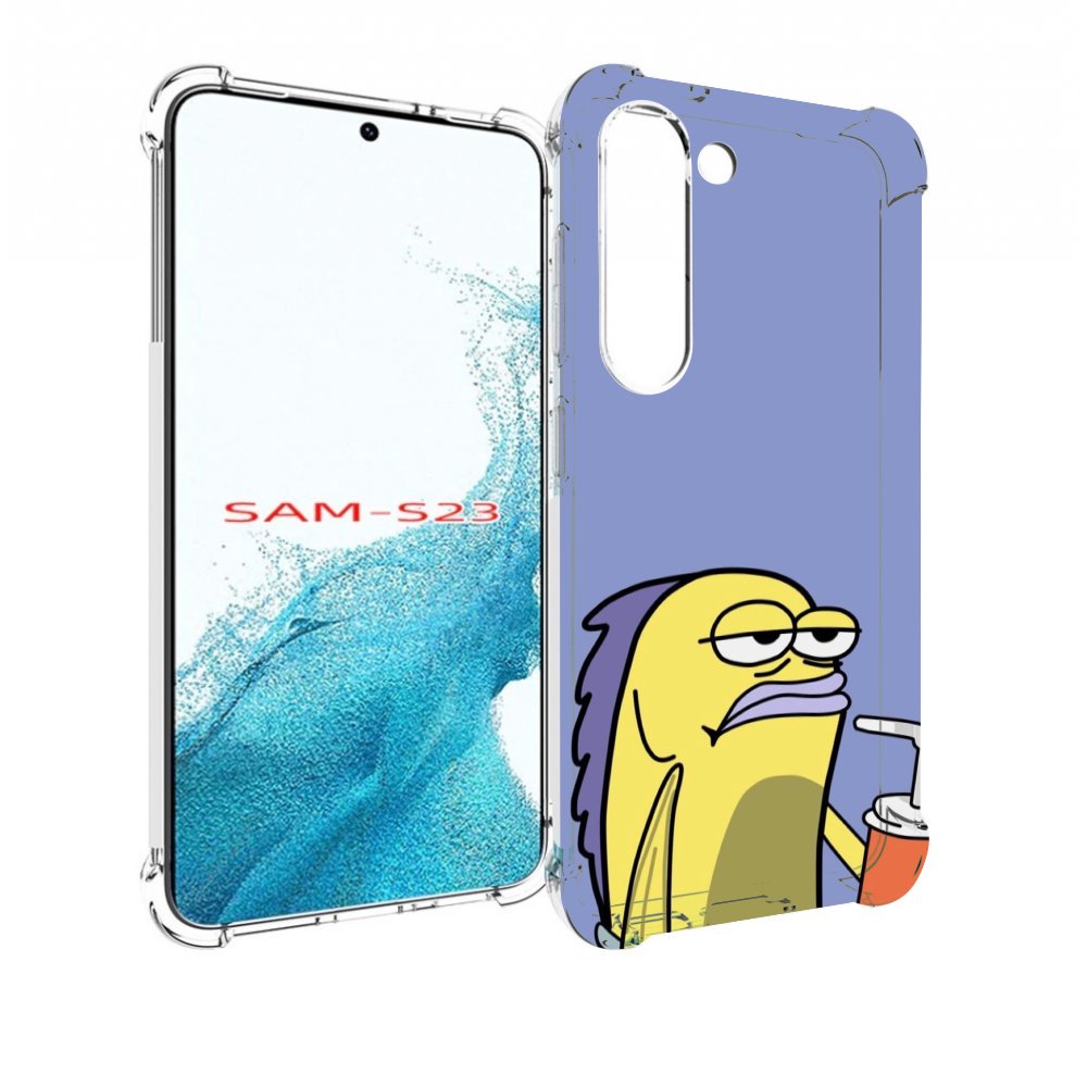 

Чехол MyPads грусная-рыба-из-спанч-боба для Samsung Galaxy S23, Прозрачный, Tocco