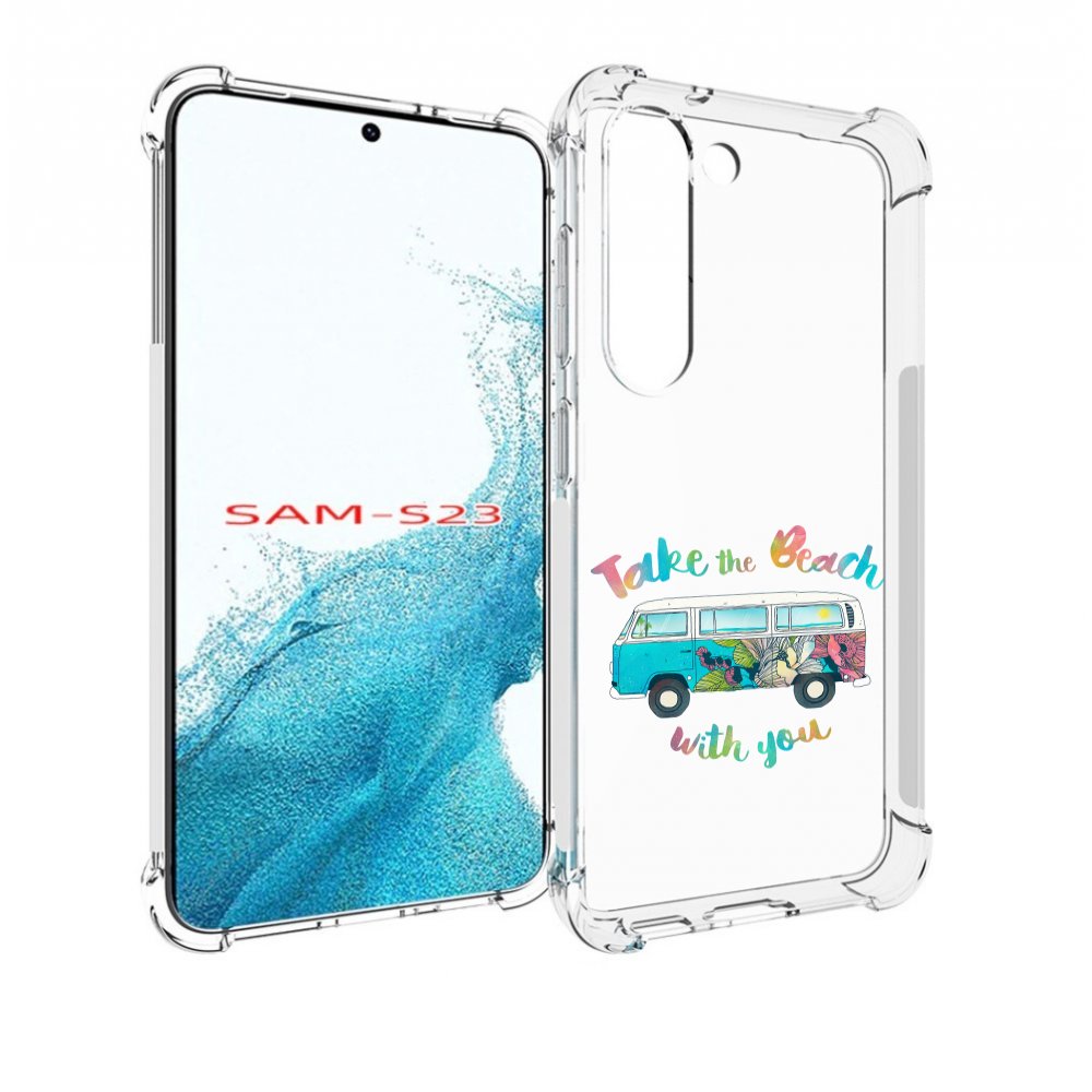 

Чехол MyPads Хиппи автобус для Samsung Galaxy S23, Прозрачный, Tocco