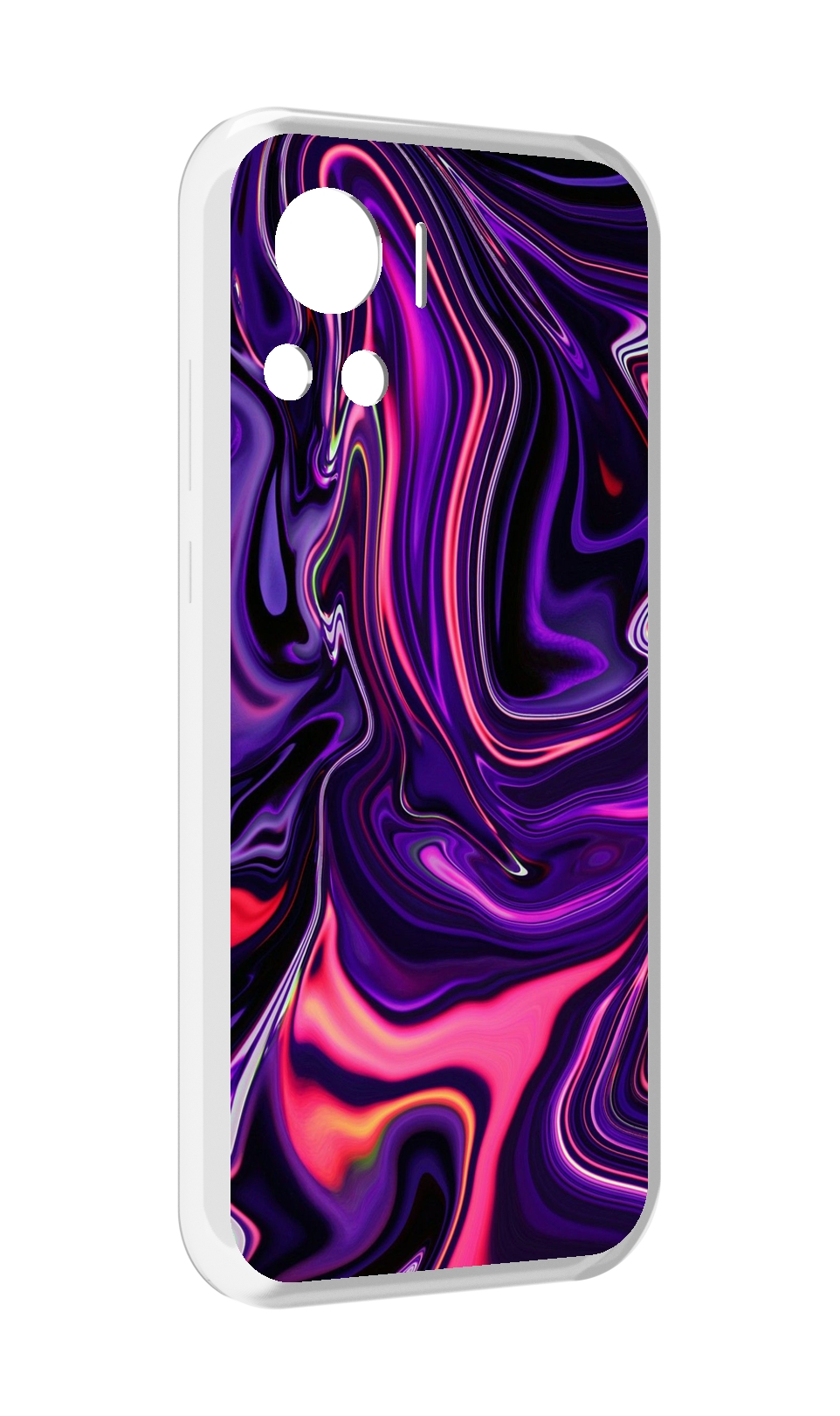 

Чехол MyPads фиолетовые краски для Motorola Edge 30 Ultra, Прозрачный, Tocco