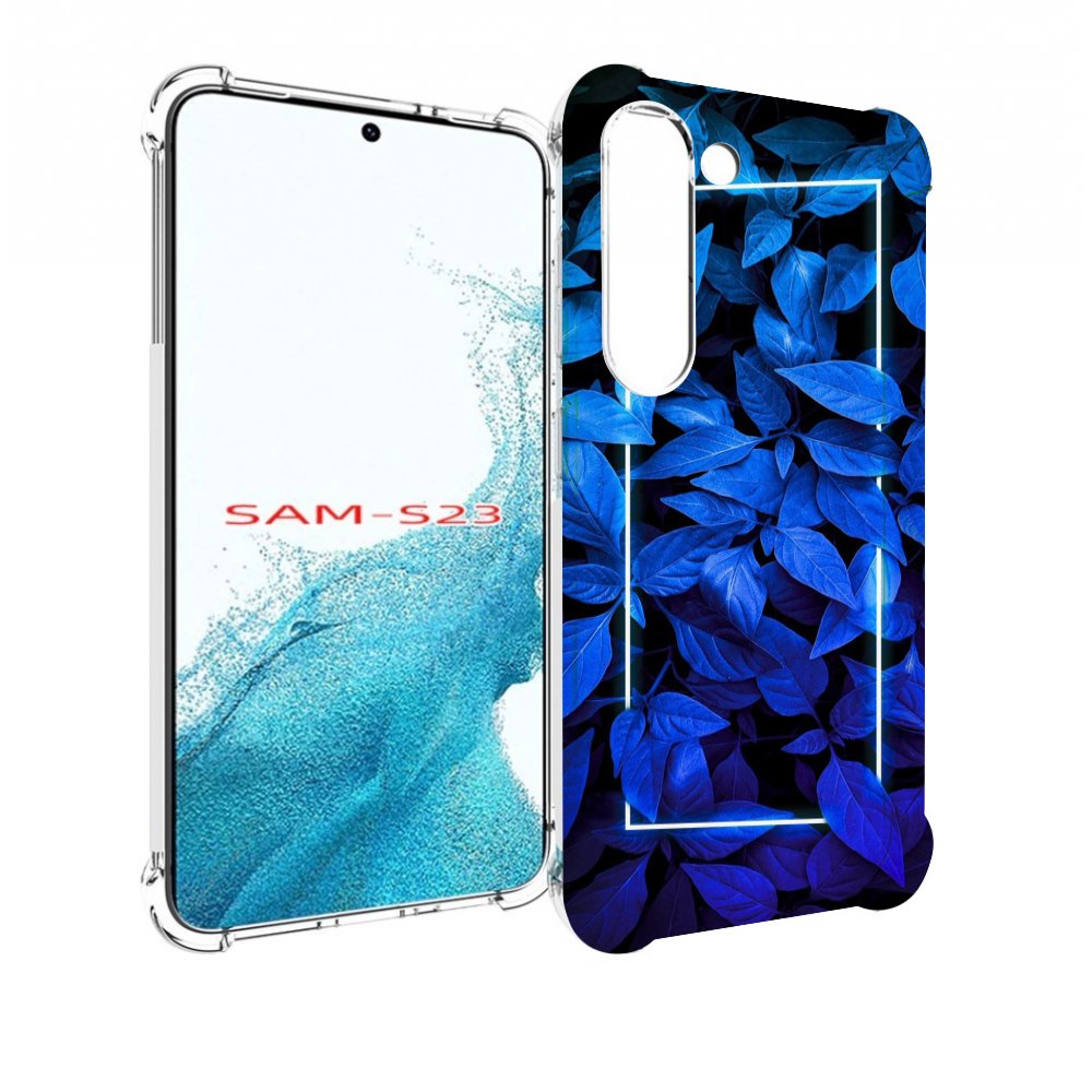 

Чехол MyPads голубые цветочки неон для Samsung Galaxy S23, Прозрачный, Tocco