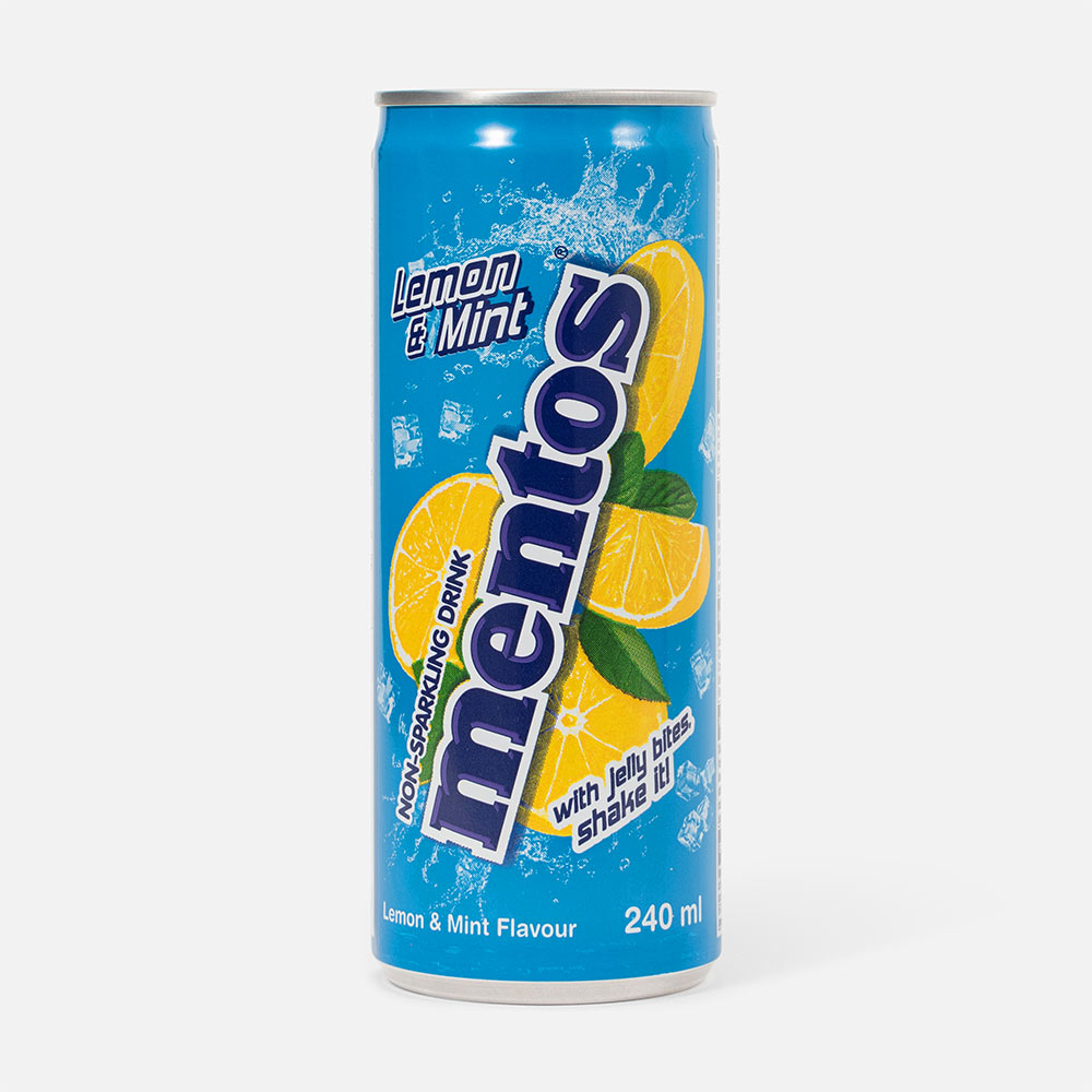 Напиток Mentos, лимон и мята, без газа, 0,24 л