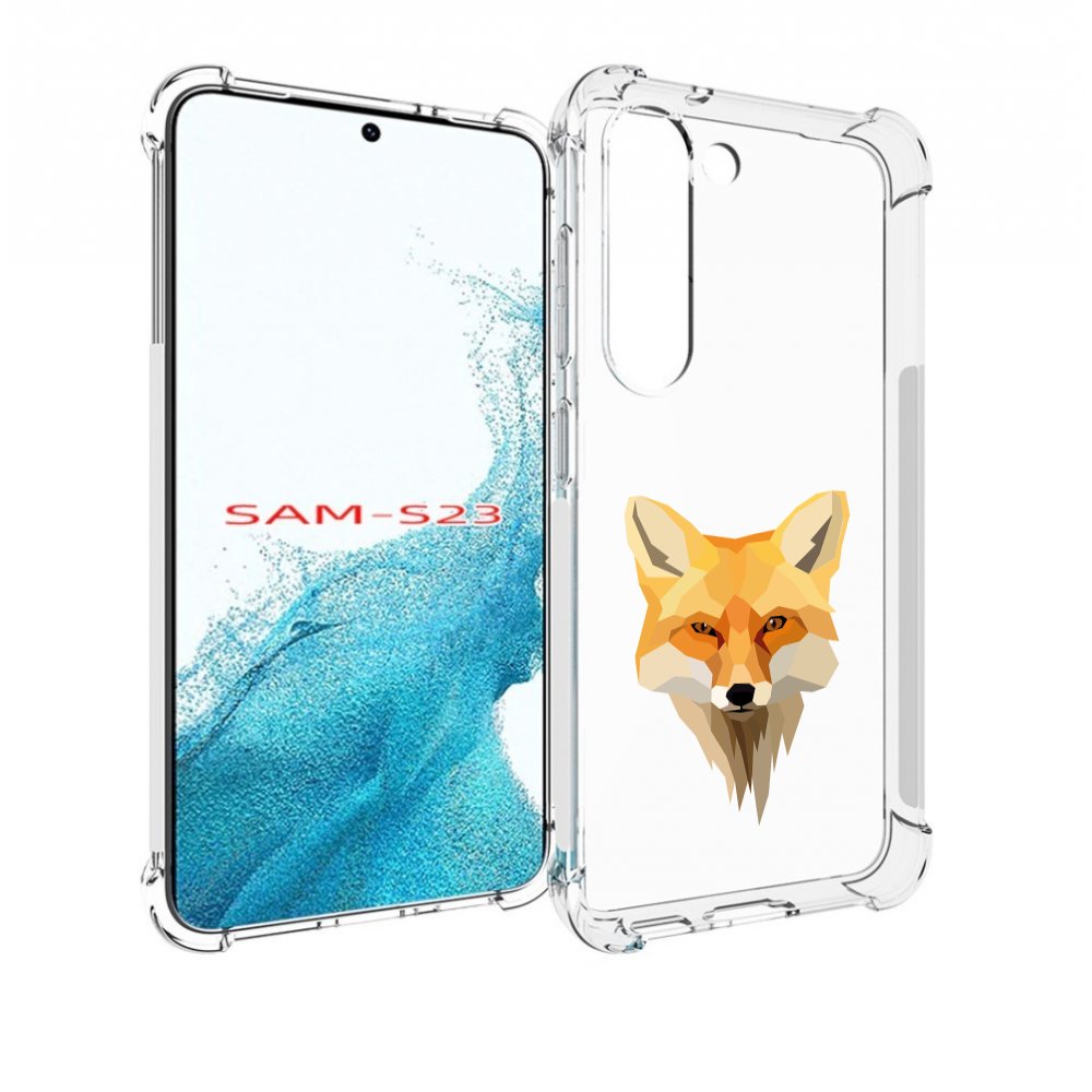 

Чехол MyPads голова-лисы для Samsung Galaxy S23, Прозрачный, Tocco