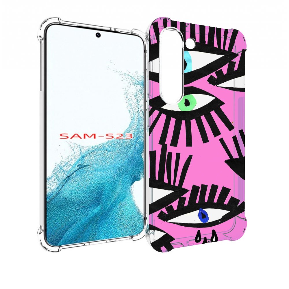 

Чехол MyPads глазки абстракция для Samsung Galaxy S23, Прозрачный, Tocco