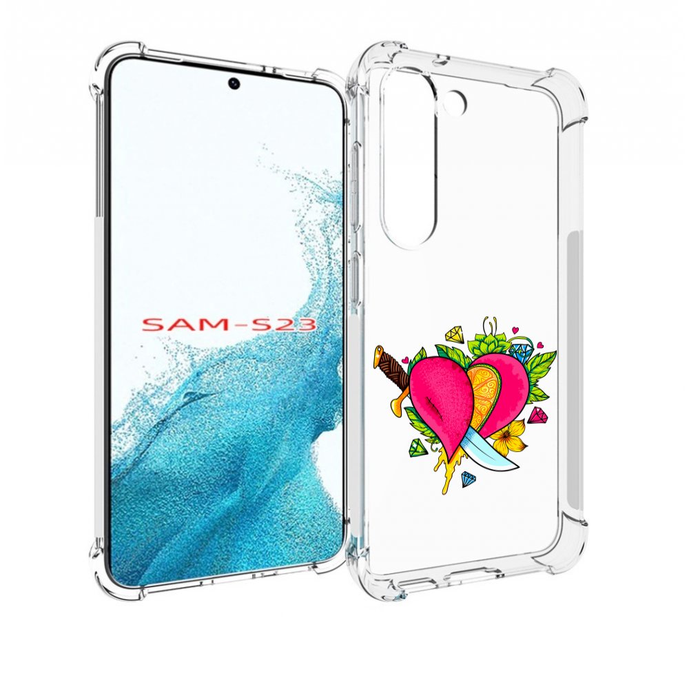 

Чехол MyPads Фруктовое сердце для Samsung Galaxy S23, Прозрачный, Tocco