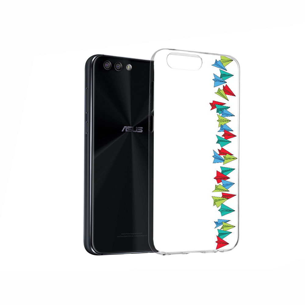 

Чехол MyPads Tocco для Asus ZenFone 4 самолетики из листочков, Прозрачный, Tocco